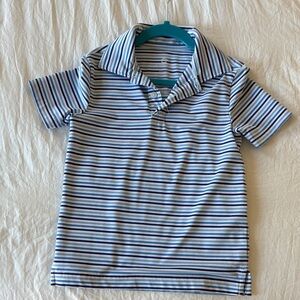 Class Club Navy and White Striped Polo Shirt